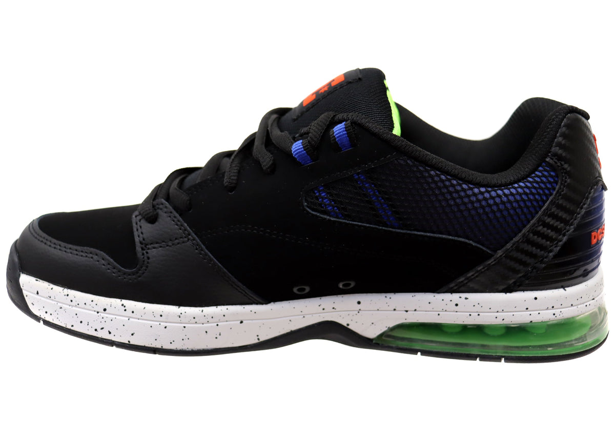 DC Shoes Mens Comfortable Leather Versatile Le Shoes Black Red Blue