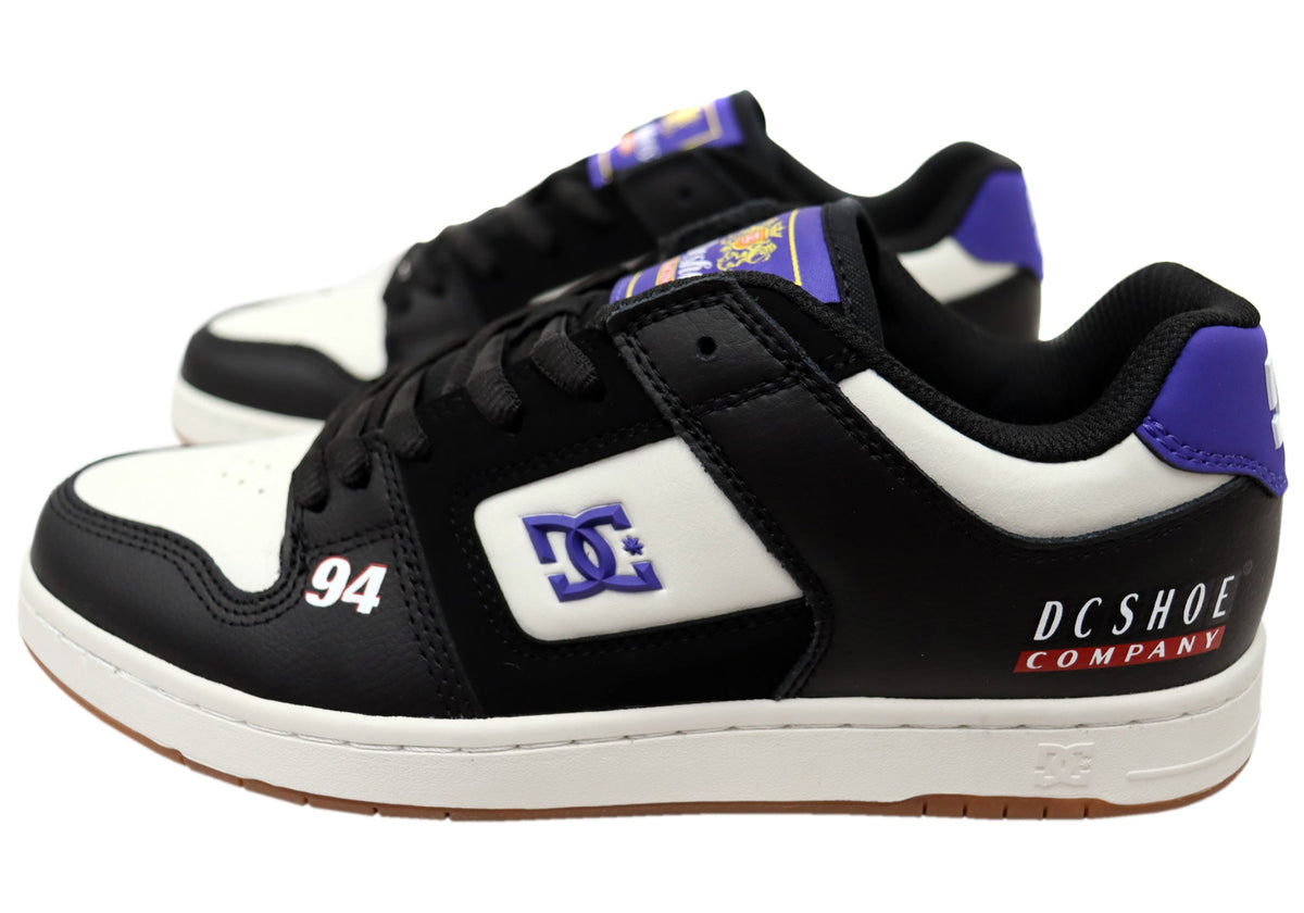 DC Shoes Mens Manteca 4 SE Comfortable Leather Shoes Black Blue Multi