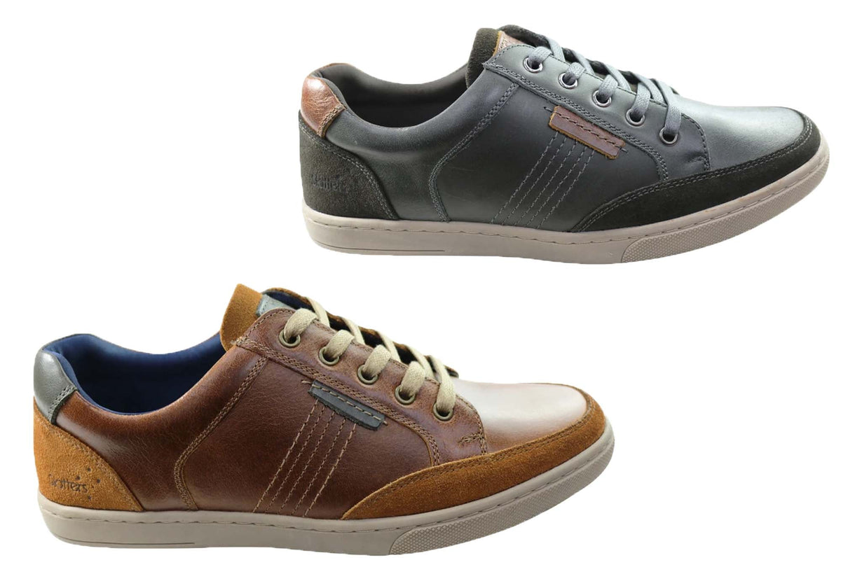 Slatters Bristol Mens Comfortable Leather Lace Up Casual Shoes