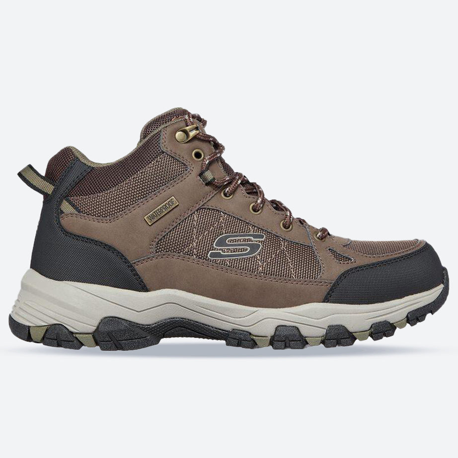 Men's Wide Fit Skechers 204477 Selmen Melano Hiking Boots