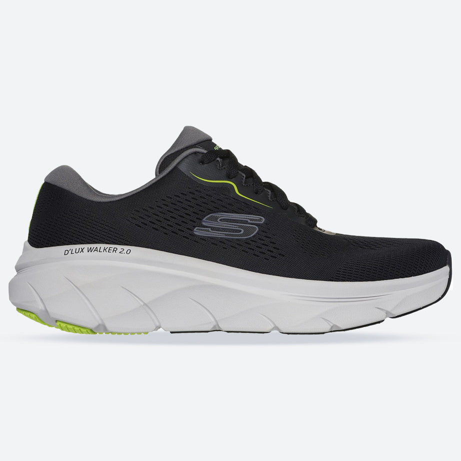 Men's Wide Fit Skechers 232714 D'lux Walker 2.0 Swave Trainers