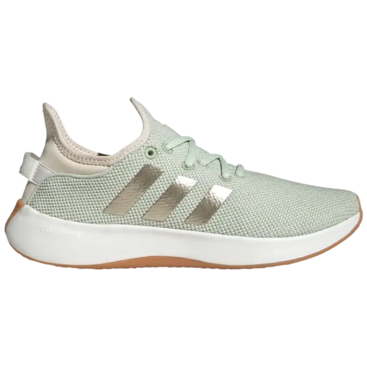 Adidas Women's Linen Green Cloudfoam Pure Sneakers, JI4875 (No Box)