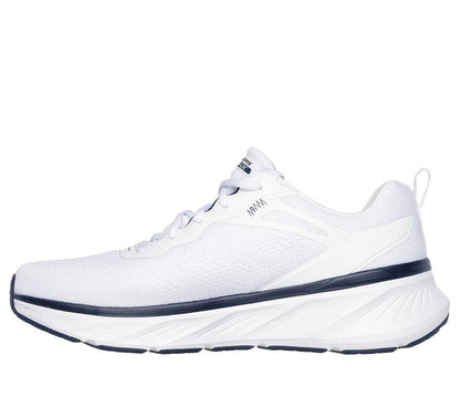 Men's Relaxed Fit Skechers 232836 Edgeride Exxo Trainers - White Navy