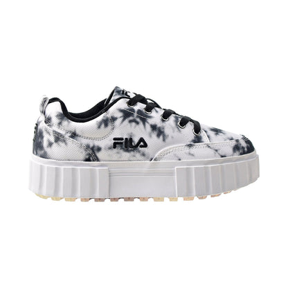 Fila Sandblast Low Dark Tie Dye Women's Shoes Black-White