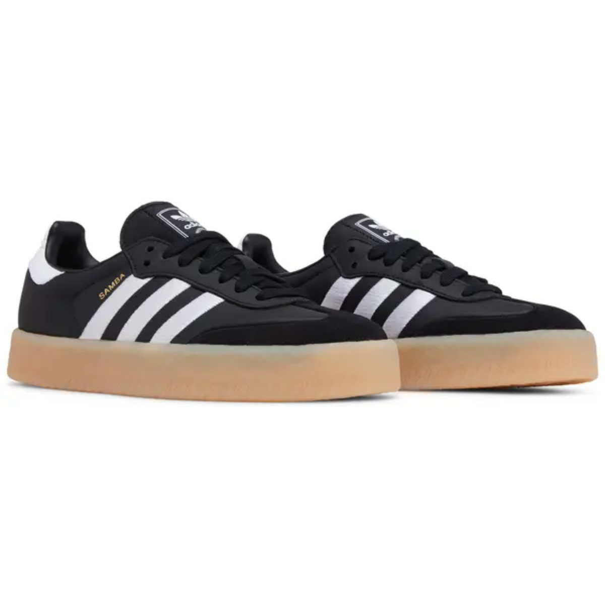 Adidas Originals Women's Black/White Sambae Sneakers, ID0436 (No Box)