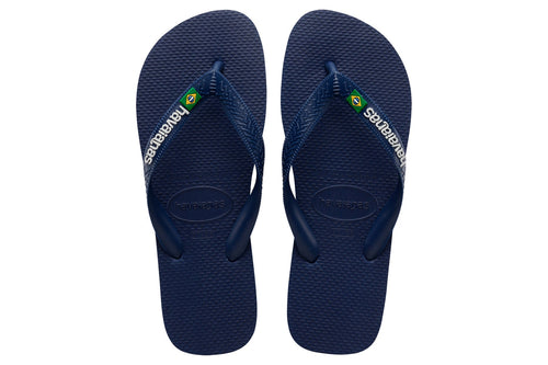 Havaianas Brasil Logo - Navy Blue