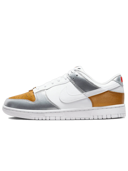 Dunk Low Gold White Silver