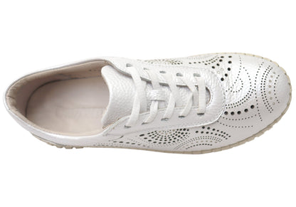 Orizonte Hazel Womens European Comfortable Leather Lace Up Shoes