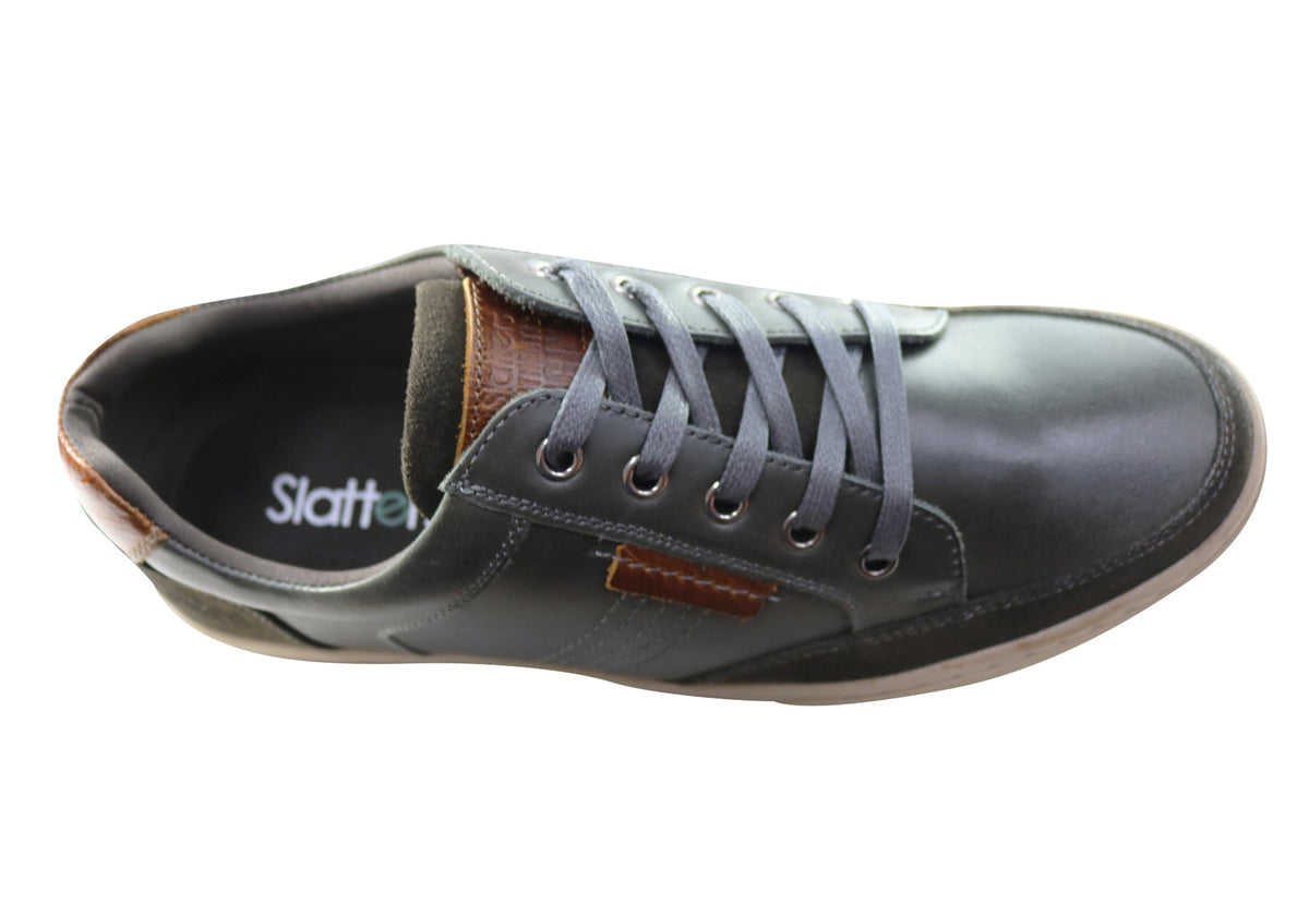 Slatters Bristol Mens Comfortable Leather Lace Up Casual Shoes