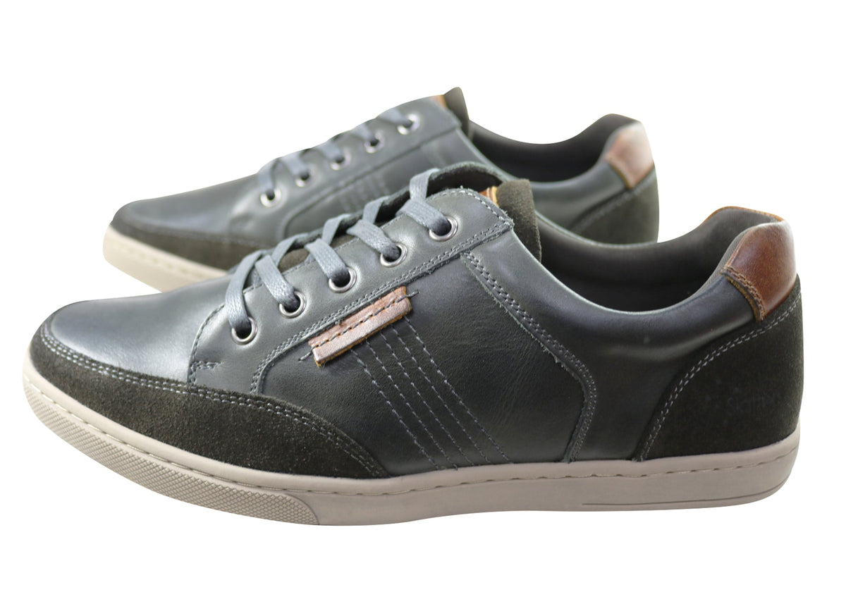 Slatters Bristol Mens Comfortable Leather Lace Up Casual Shoes