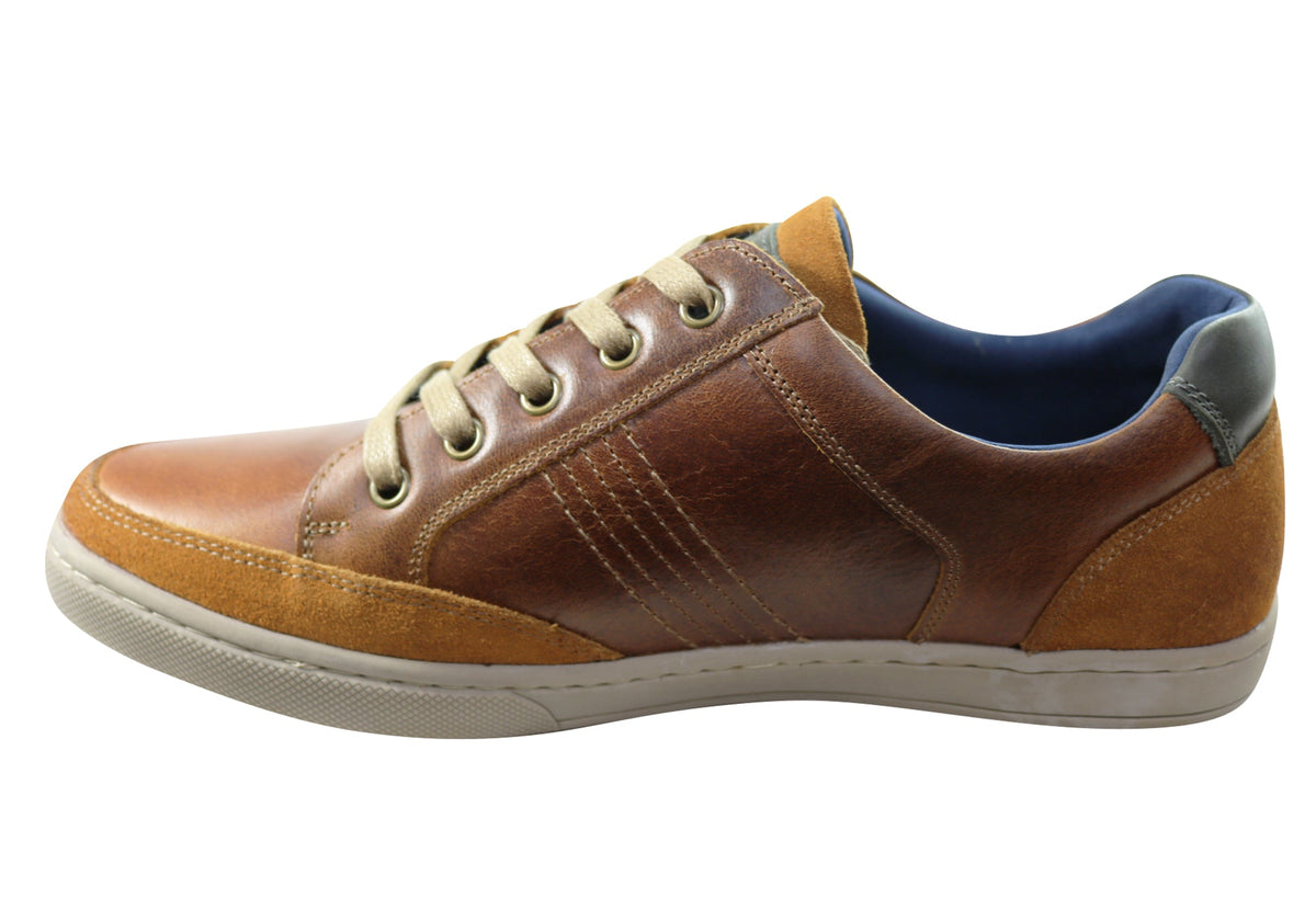 Slatters Bristol Mens Comfortable Leather Lace Up Casual Shoes