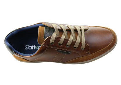 Slatters Bristol Mens Comfortable Leather Lace Up Casual Shoes