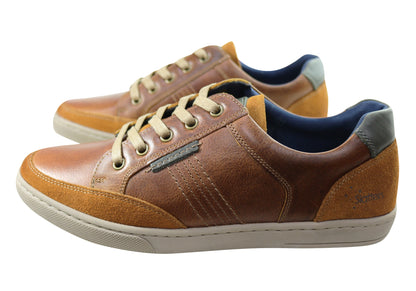 Slatters Bristol Mens Comfortable Leather Lace Up Casual Shoes