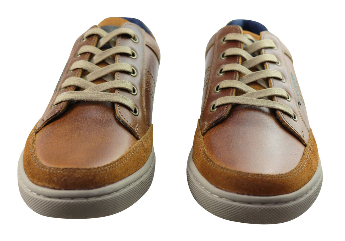 Slatters Bristol Mens Comfortable Leather Lace Up Casual Shoes