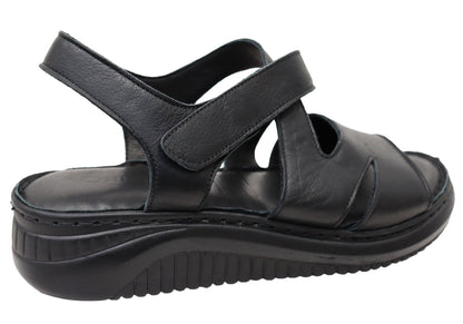 Orizonte Shana Womens Comfortable European Leather Sandals