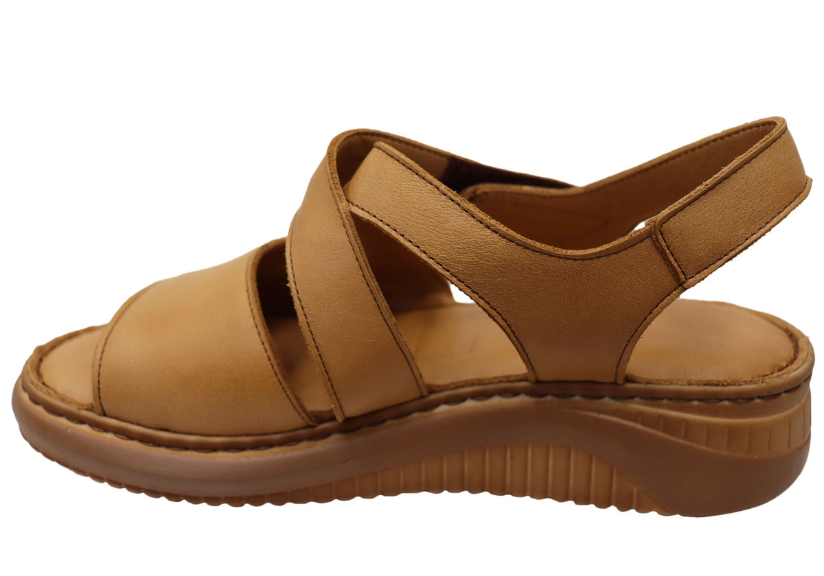 Orizonte Shana Womens Comfortable European Leather Sandals