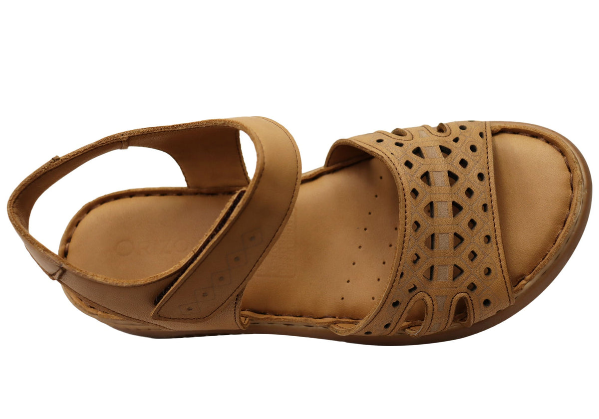 Orizonte Danti Womens Comfortable European Leather Sandals