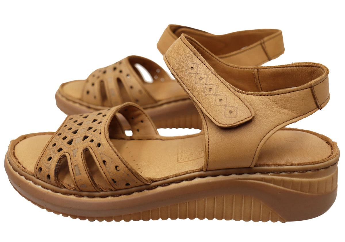 Orizonte Danti Womens Comfortable European Leather Sandals