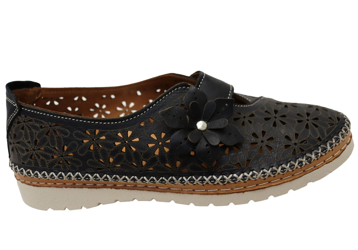 Orizonte Bizette Womens European Leather Comfortable Mary Jane Shoes