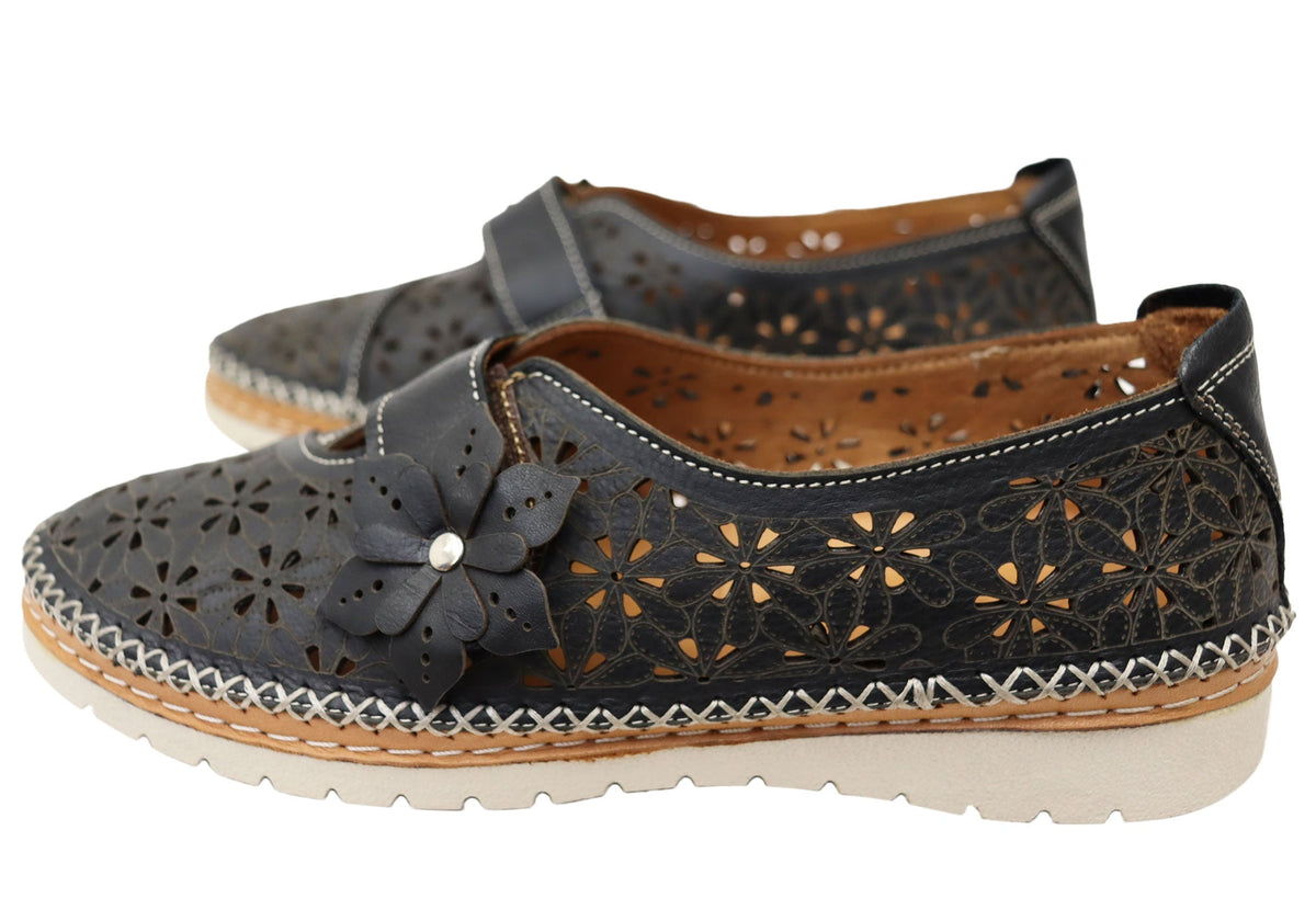 Orizonte Bizette Womens European Leather Comfortable Mary Jane Shoes