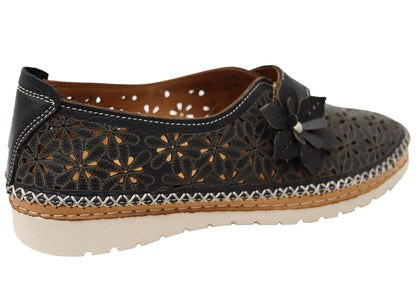 Orizonte Bizette Womens European Leather Comfortable Mary Jane Shoes