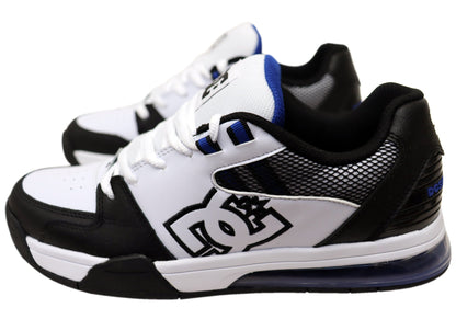 DC Shoes Mens Comfortable Leather Versatile Shoes White Black Blue
