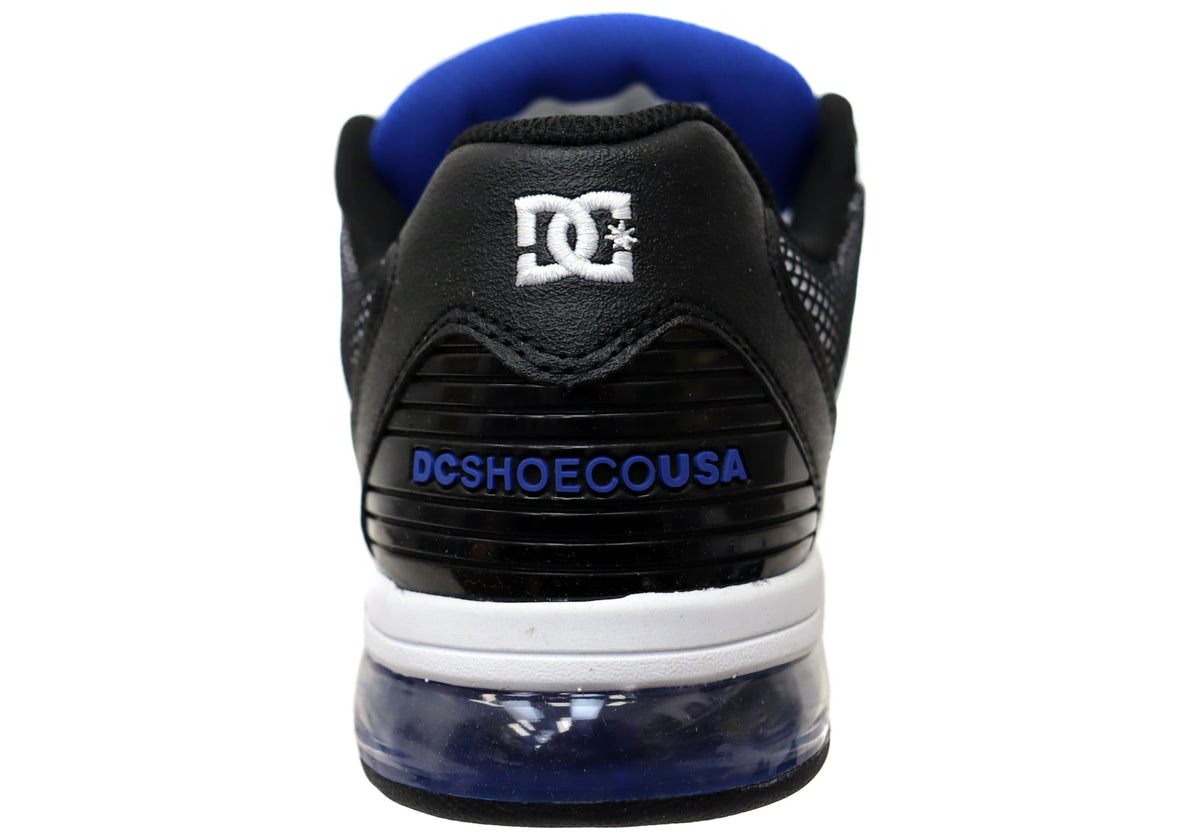 DC Shoes Mens Comfortable Leather Versatile Shoes White Black Blue