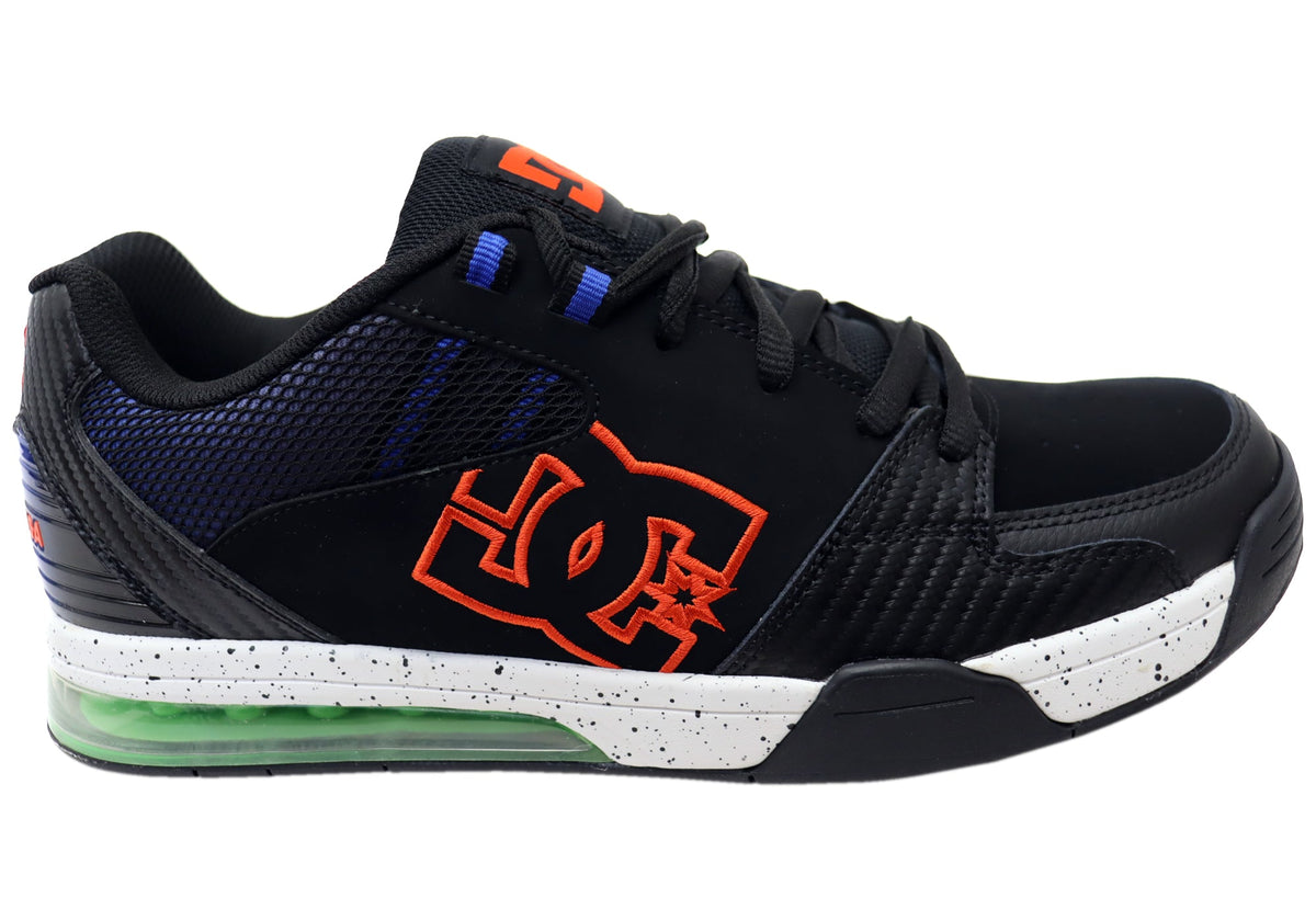 DC Shoes Mens Comfortable Leather Versatile Le Shoes Black Red Blue