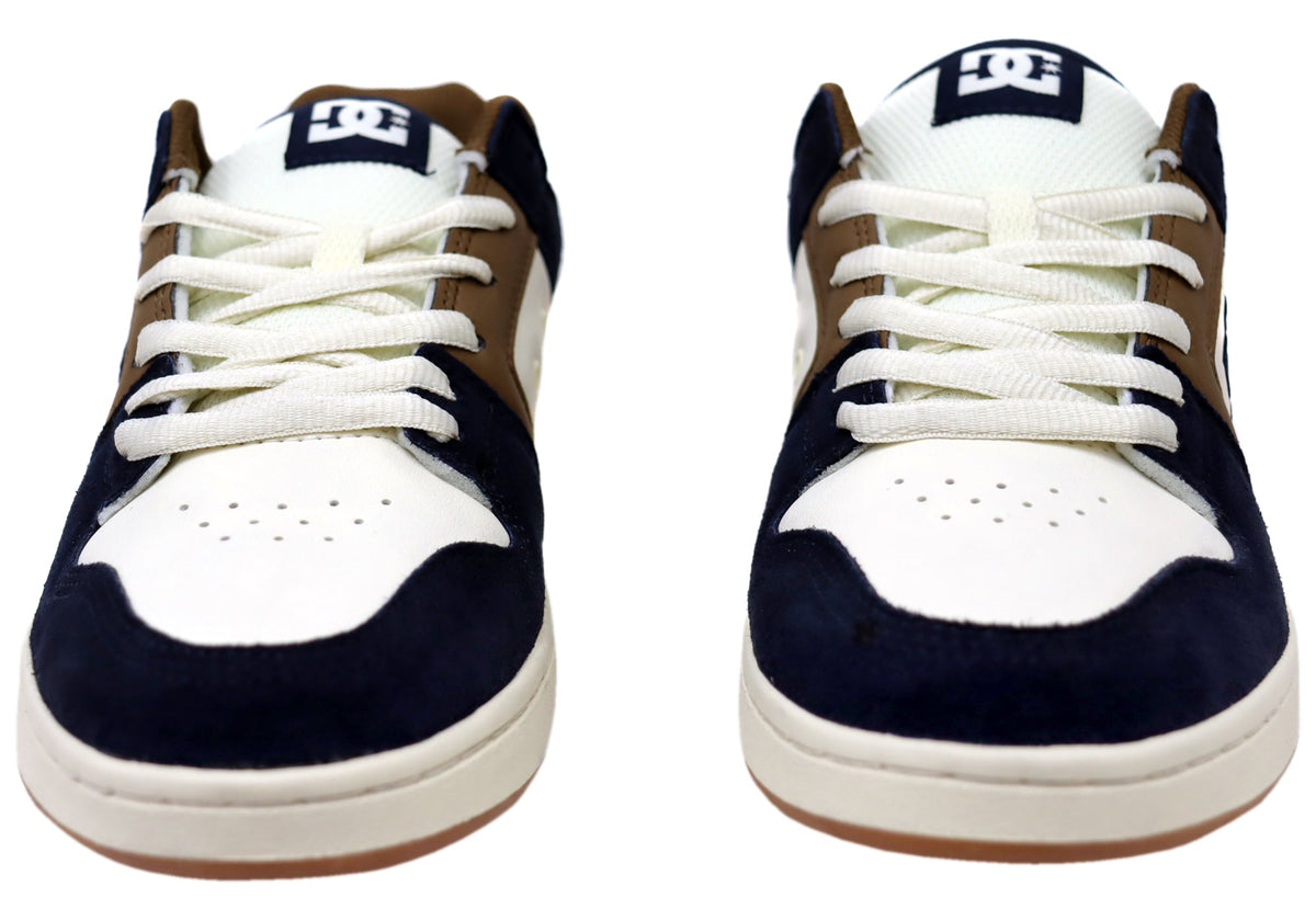 DC Shoes Mens Manteca 4 Comfortable Leather Shoes Tan Brown
