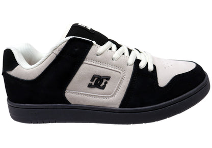 DC Shoes Mens Manteca 4 S Comfortable Leather Shoes White Black