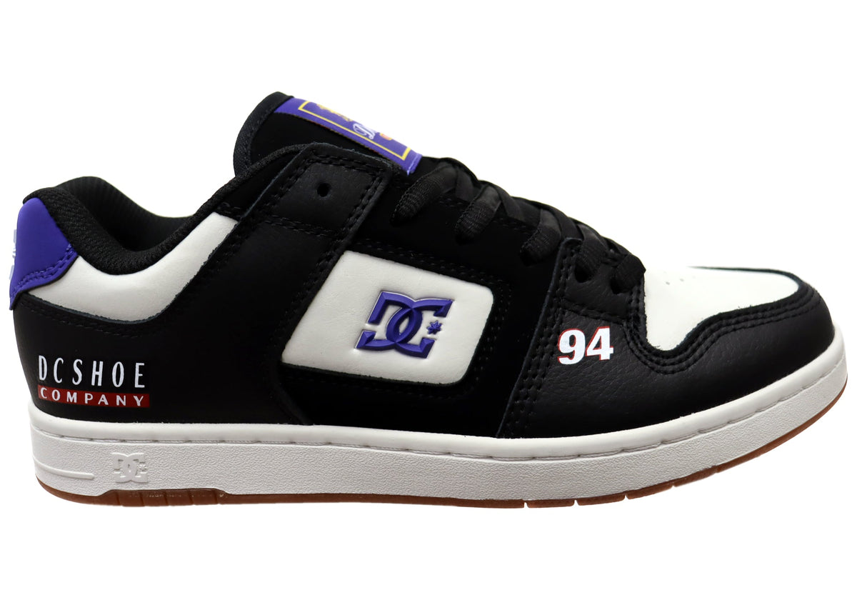 DC Shoes Mens Manteca 4 SE Comfortable Leather Shoes Black Blue Multi