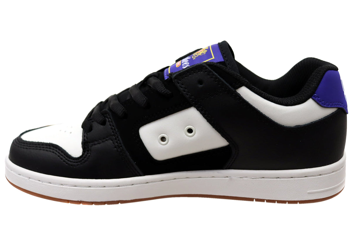 DC Shoes Mens Manteca 4 SE Comfortable Leather Shoes Black Blue Multi