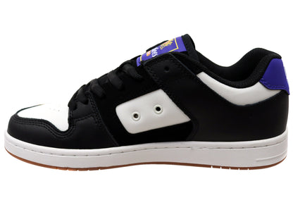 DC Shoes Mens Manteca 4 SE Comfortable Leather Shoes Black Blue Multi