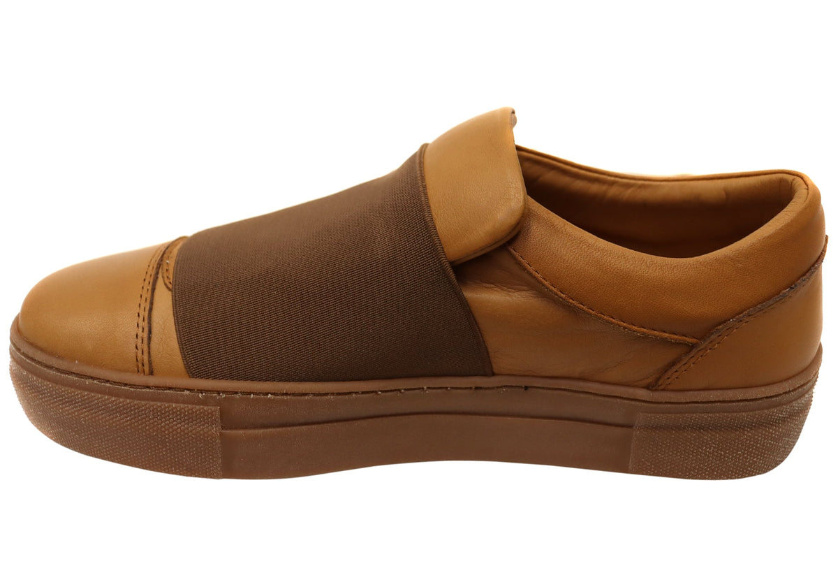 Orizonte Brig Womens Comfortable Slip On Leather Shoes