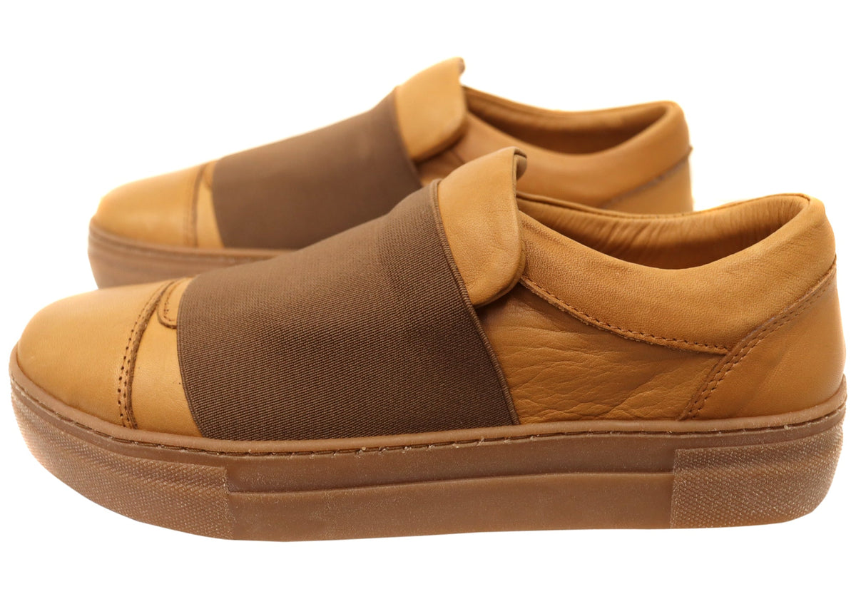 Orizonte Brig Womens Comfortable Slip On Leather Shoes