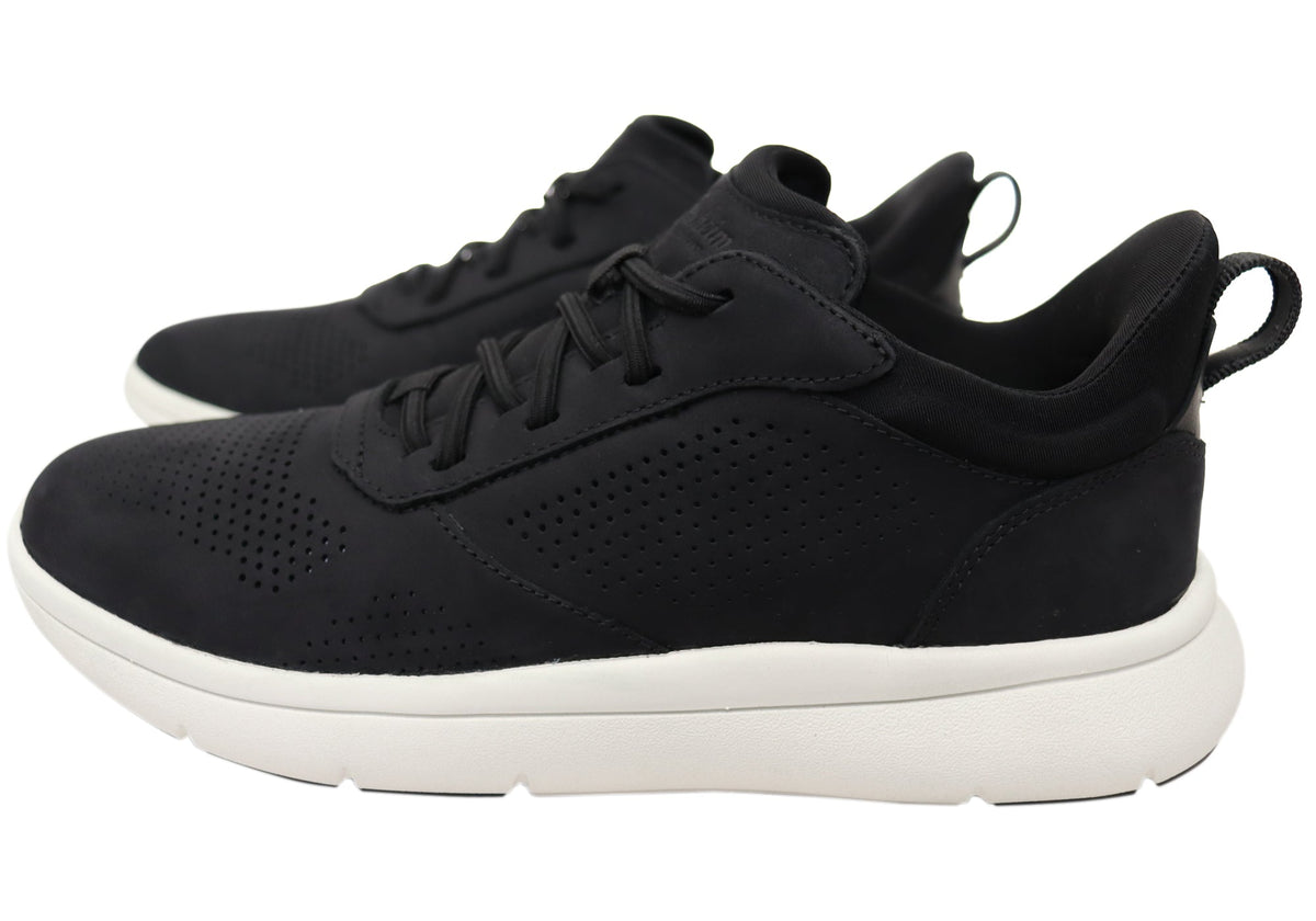 Florsheim Mens Leather EE Extra Wide Fleet Perf Toe Sneakers