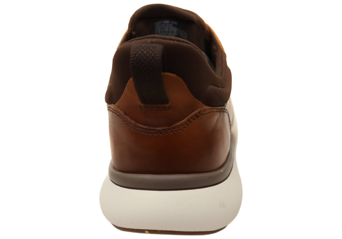Florsheim Mens Leather EE Extra Wide Fleet Perf Toe Sneakers