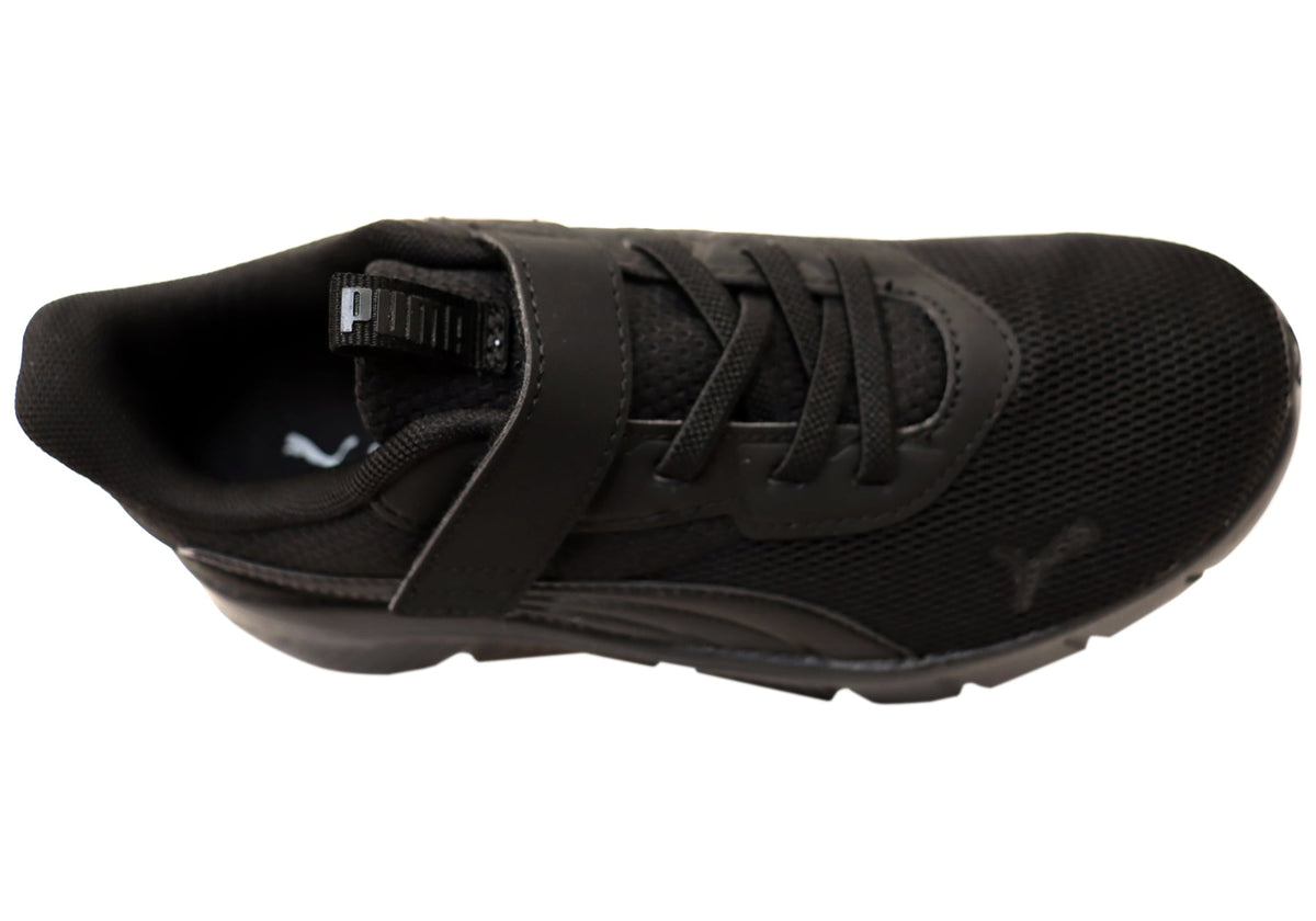 Puma FlexFocus Modern AC+ PS Kids Comfortable Black Shoes