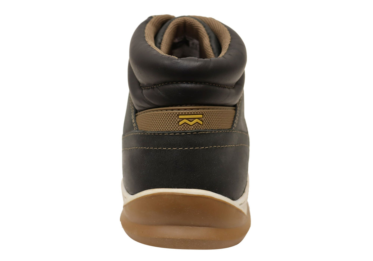 Bradok Vernon Mens Comfortable Leather Casual Boots Made In Brazil