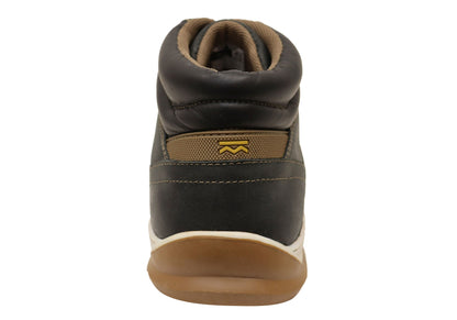 Bradok Vernon Mens Comfortable Leather Casual Boots Made In Brazil