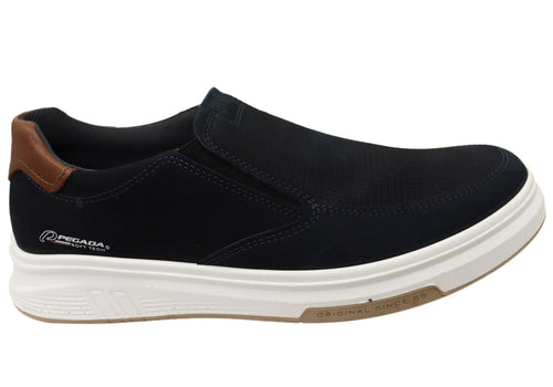 Pegada Falcon Mens Slip On Comfortable Brazilian Leather Casual Shoes