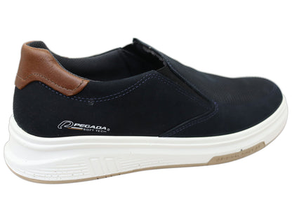 Pegada Falcon Mens Slip On Comfortable Brazilian Leather Casual Shoes