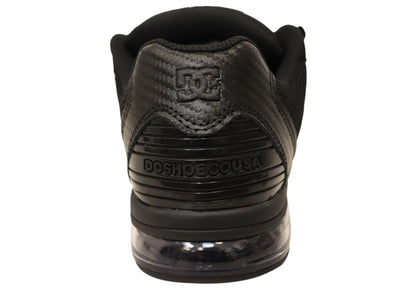 DC Shoes Mens Comfortable Leather Versatile Shoes Black Black