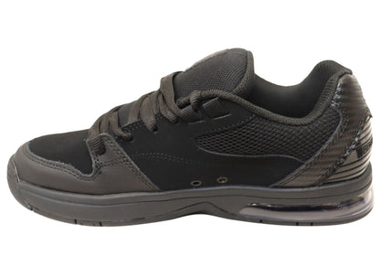 DC Shoes Mens Comfortable Leather Versatile Shoes Black Black