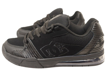DC Shoes Mens Comfortable Leather Versatile Shoes Black Black