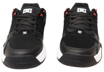 DC Shoes Mens Comfortable Leather Versatile Shoes Black White Red