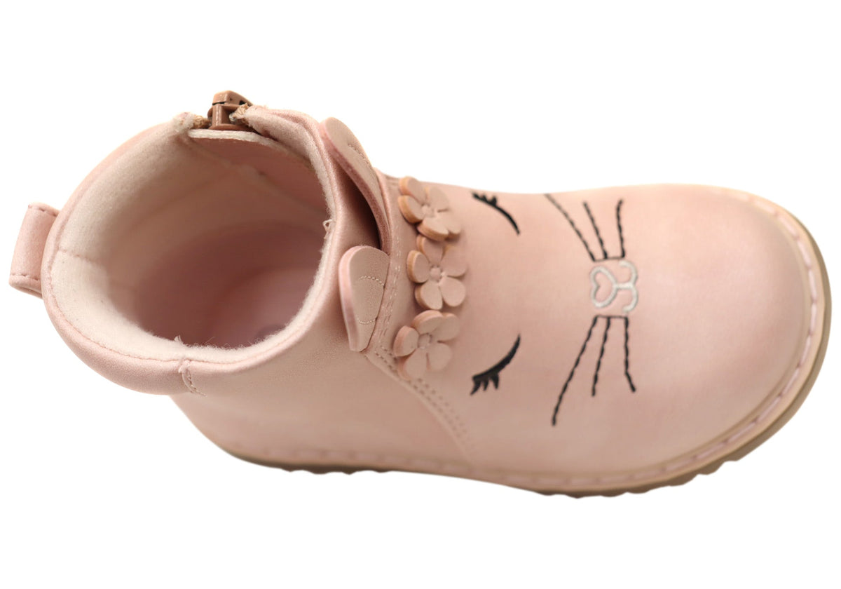 Grosby Tori Girls Kids Baby Toddler Comfortable Boots