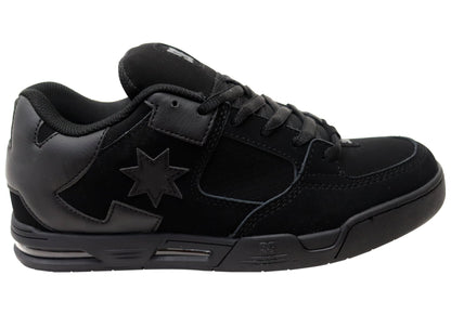 DC Shoes Mens Comfortable Leather DC Command Shoes Black