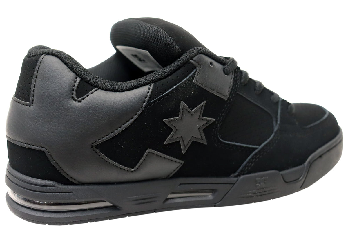 DC Shoes Mens Comfortable Leather DC Command Shoes Black