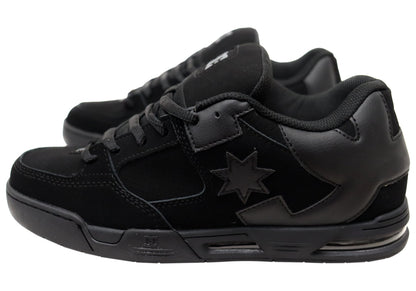 DC Shoes Mens Comfortable Leather DC Command Shoes Black